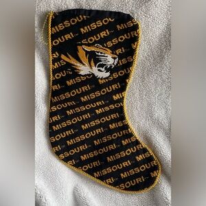 MIZZOU Stocking. New, black /gold University of Missouri